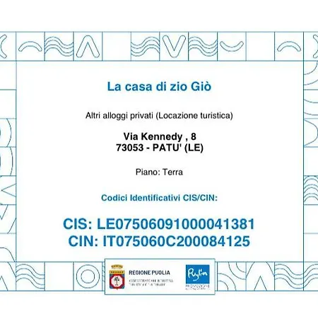 La Casa Di Zio Gio Feriehus *